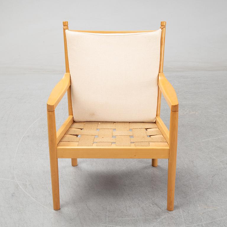 Hans J Wegner, a 'Tremme' armchair model 1788, Fredericia Denmark.