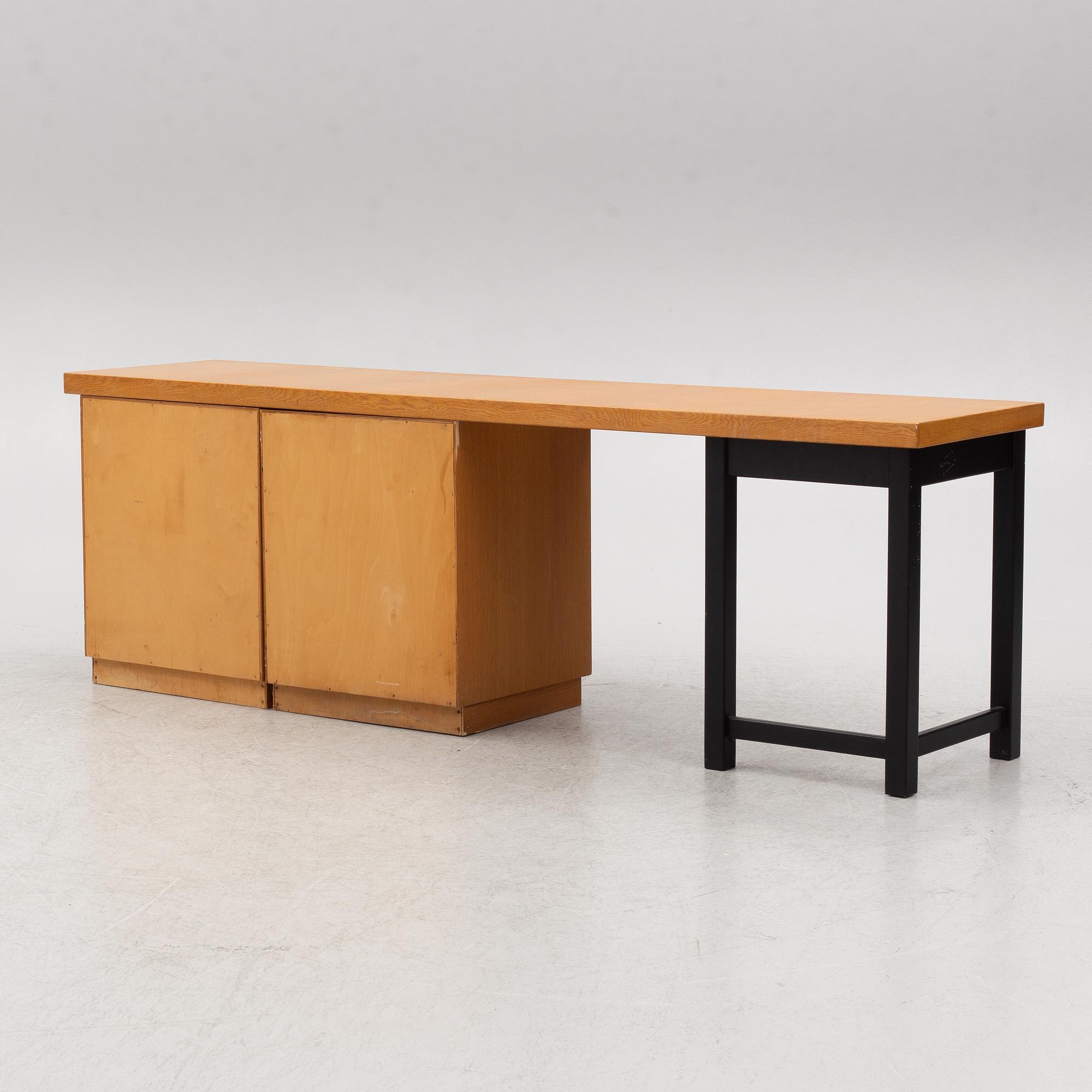 Carl Gustaf Hiort af Ornäs, desk with two drawers, HMN Huonekalu Mikko Nupponen, 1960s.