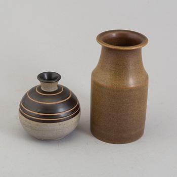 Two stoneware vases by Erich och Ingrid Triller, Tobo.