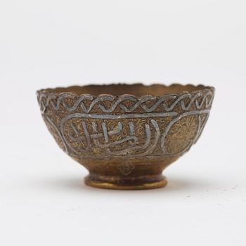 ZARFS, 12 PIECES. Metal. Height ca 3,5 cm each. Iran/Turkey, around 1900 - first half of the 20th century.