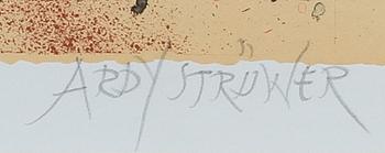 ARDY STRÜWER, litografi, sign o numr 186/200.
