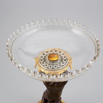 Skål på fot / tazza, Alfred Daubrée, Paris, 1800-talets andra hälft.