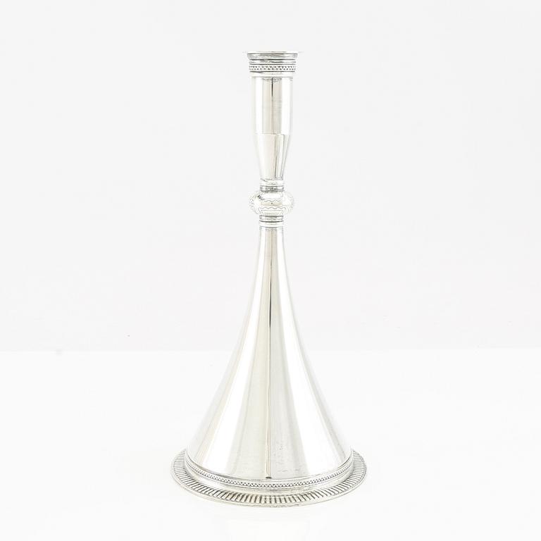 Wiwen Nilsson, Byzantine model candlestick in sterling silver, Lund 1959.