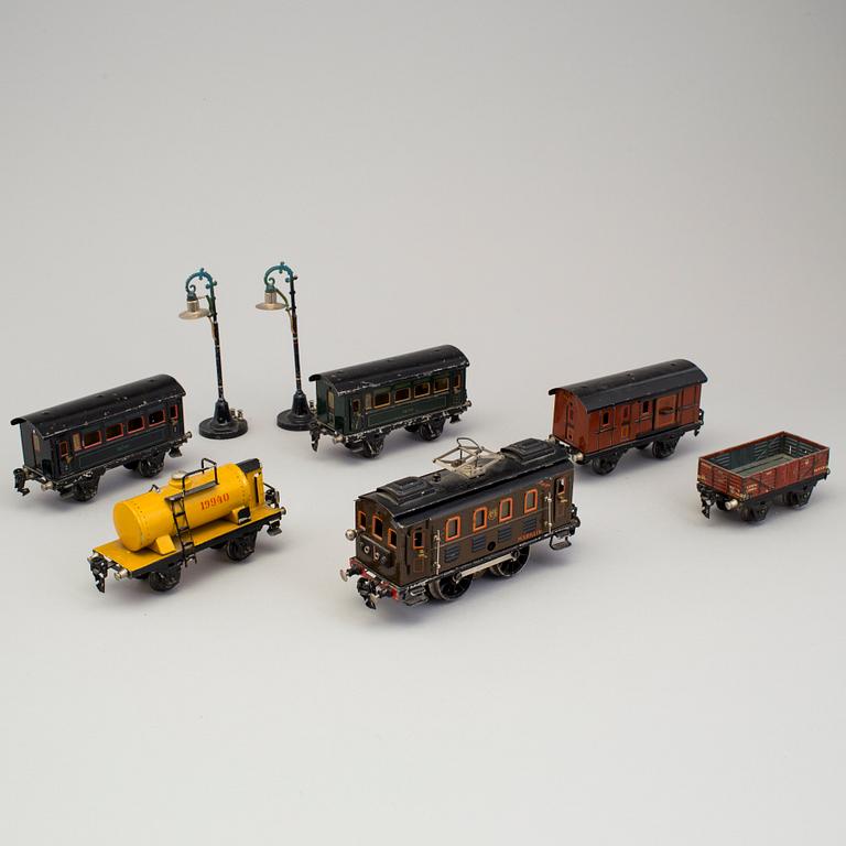 TÅGSET, Märklin, 6+2 delar, Tyskland 1900-talets första hälft.