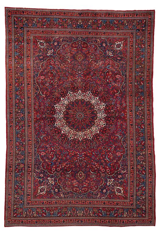 Matta, antik/semiantik Meshed, ca 336,5 x 229,5 cm.