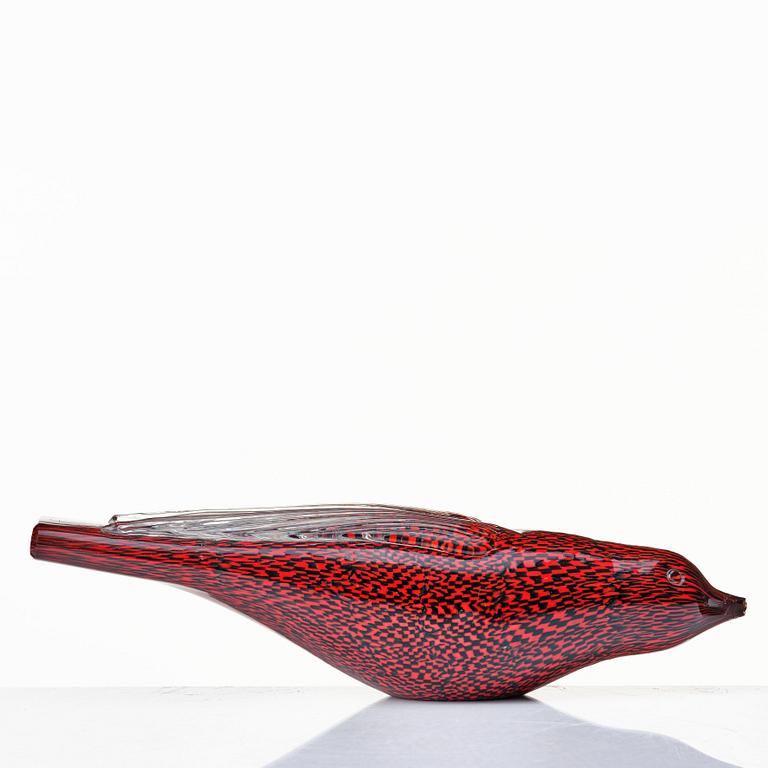 Tyra Lundgren, & Paolo Venini, a "Murrine" swallow /rondine, Venini, Murano, Italy.