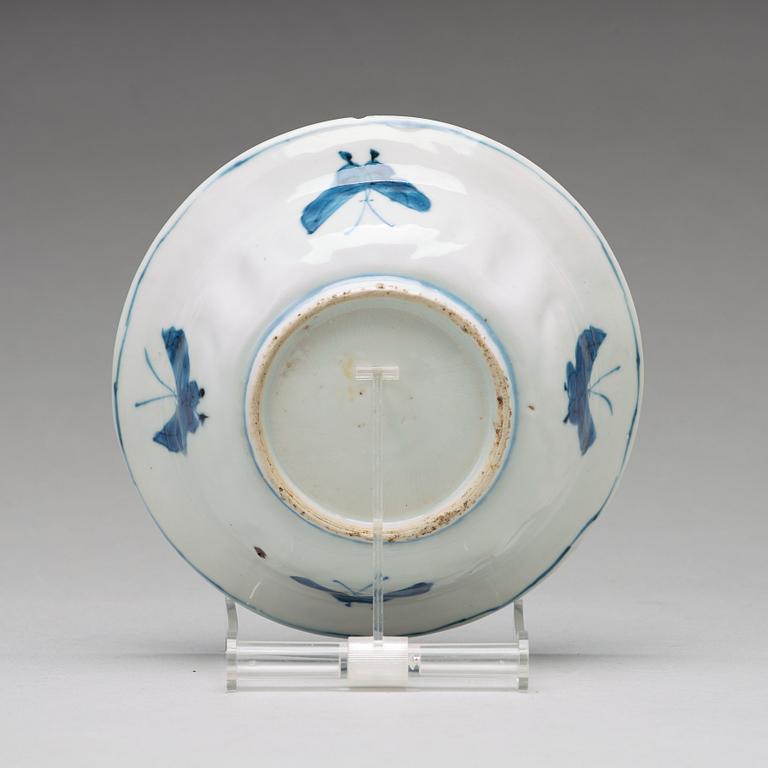 A set of ten blue and white dishes, Ming dynasty, Wanli (1572-1623).