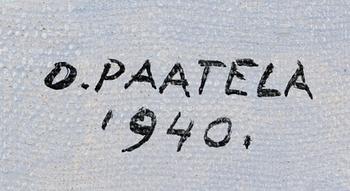 OSKARI PAATELA, olja på duk, signerad och daterad 1940.