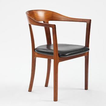 Ole Wanscher, a rosewood armchair, cabinetmaker A.J. Iversen, Denmark, 1950s-60s.