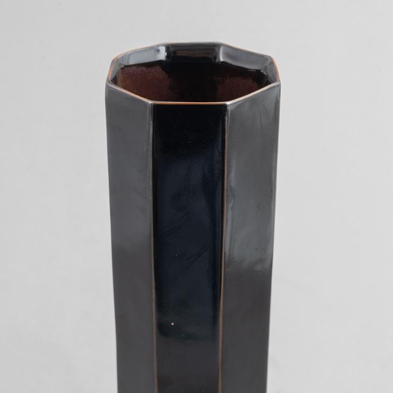 Paul Hoff, a stoneware vase, Gustavsberg studio, 1989.