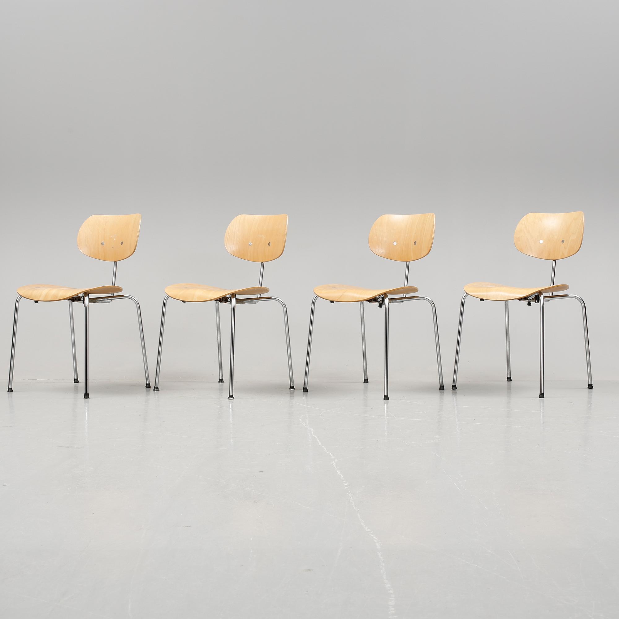 STOLAR, 4st, SE 68, Egon Eiermann för Wilde & Spieth, 1950/60-tal.