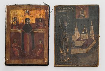 Two late 19th century Russian icons.
