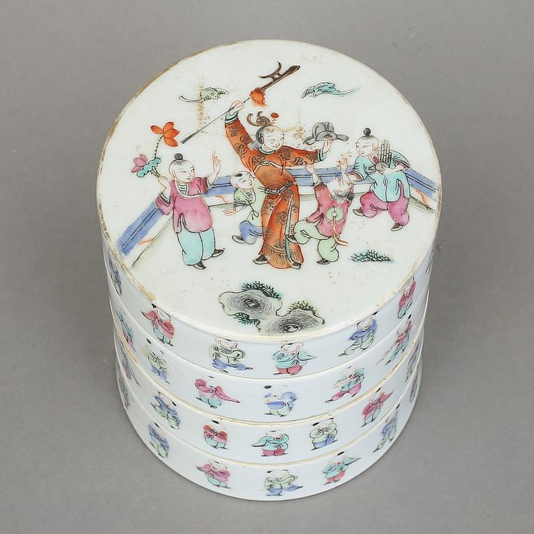 MATBURK, porslin, Kina 1800/1900-tal.