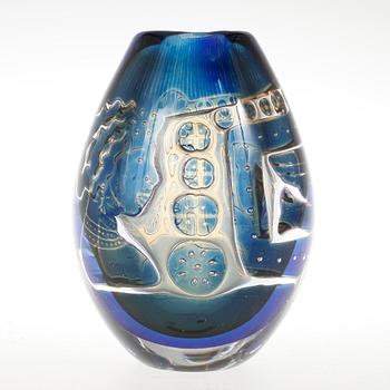 VAS, glas ariel, "Flickan och duvan" Edvin Öhrström, Orrefors 1965.