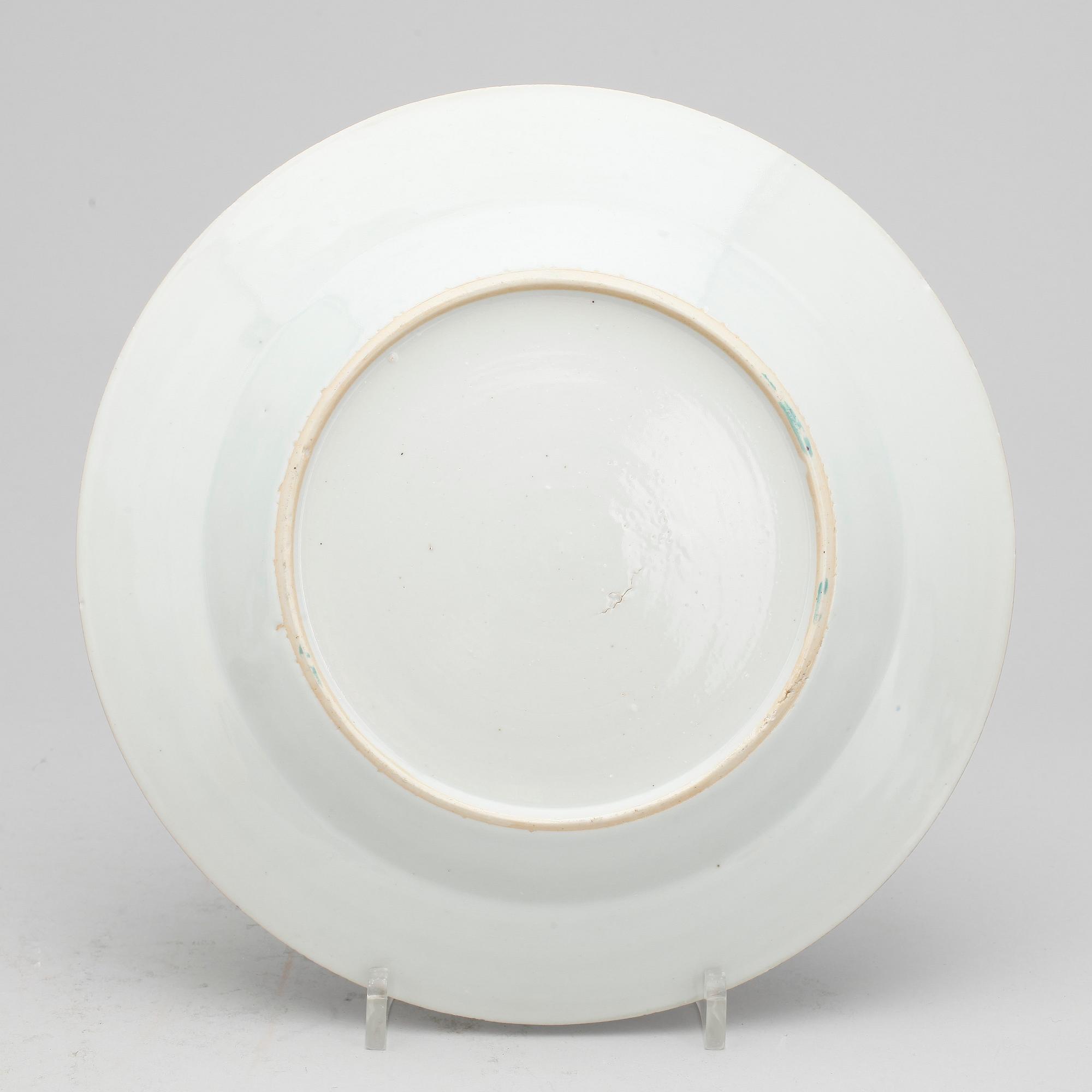 TALLRIKAR, 4+2 st, porslin, Qianlong, Kina 1700-tal.
