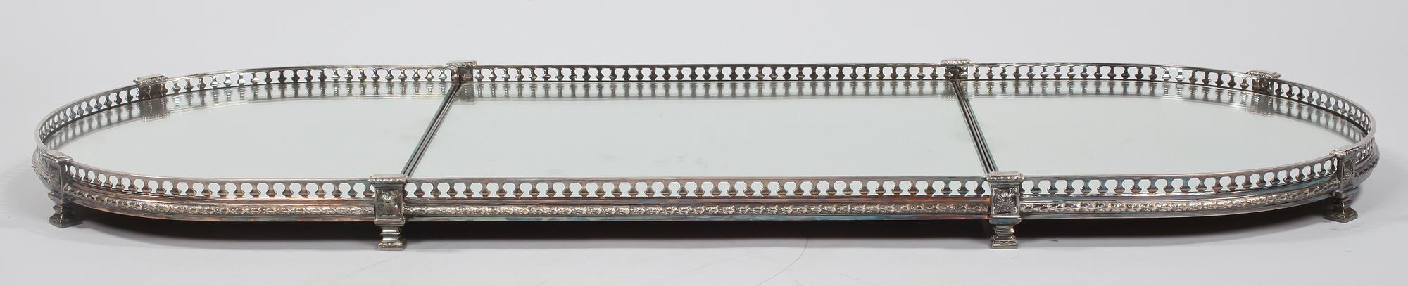 BORDSPLATEAU, nysilver, tidigt 1900-tal.