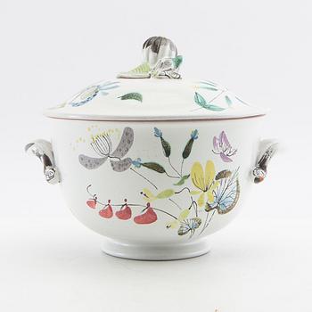 Stig Lindberg, covered bowl Gustavsberg porcelain mid-20th century.
