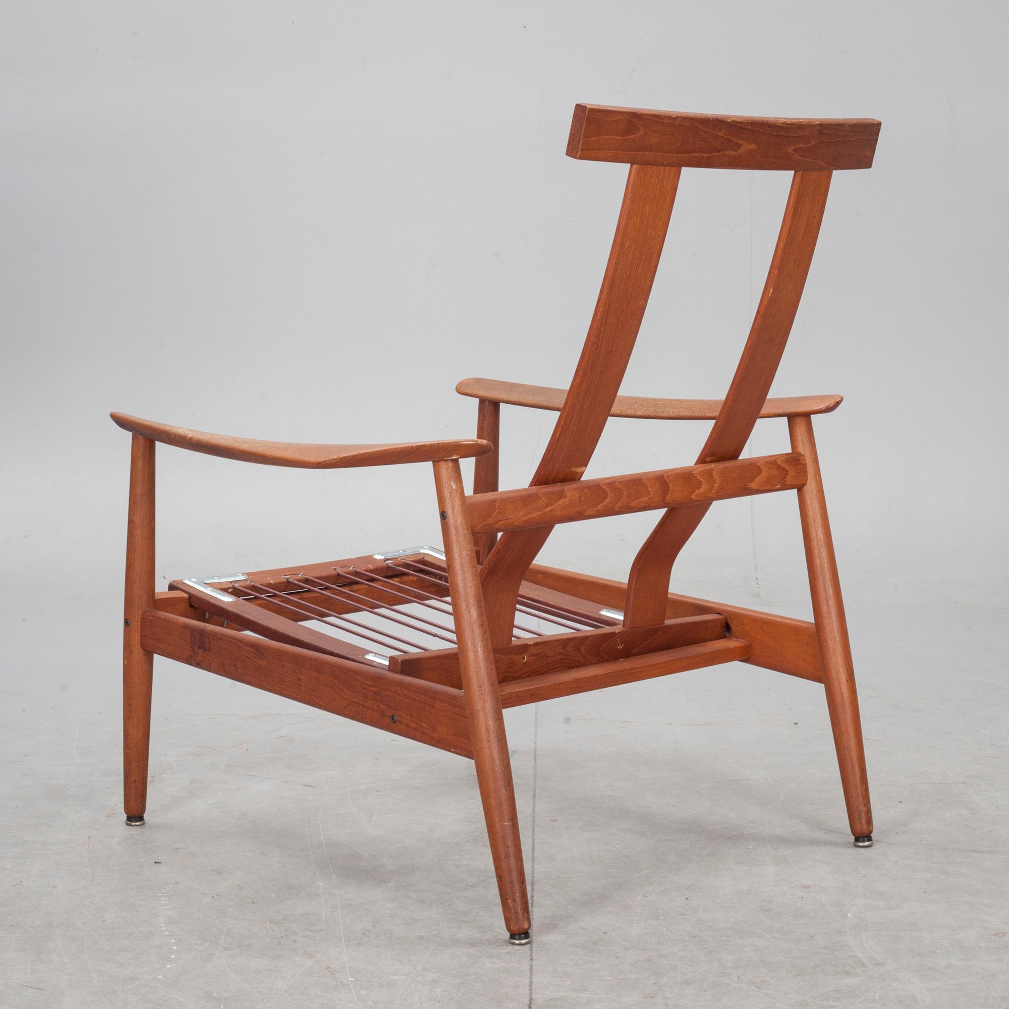 FÅTÖLJ, "FD164", Arne Vodder, France & Son, 1900-talets mitt.