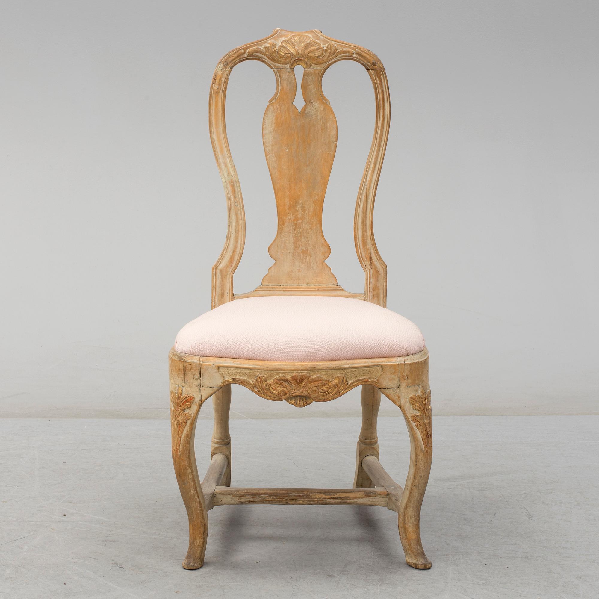 STOL, rokoko, stockholmsarbete, 1700-talets andra hälft.