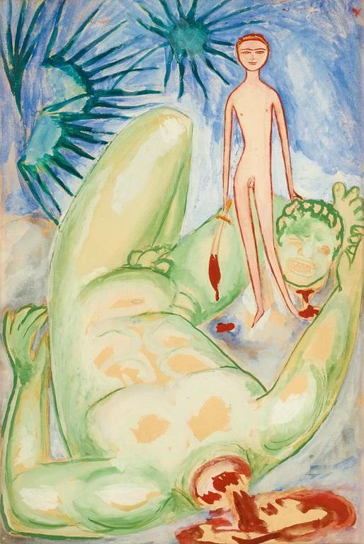 Nils von Dardel, "David och Goliat".