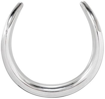 641. An Anne Ammitzböll sterling neckring 'Aura', by Georg Jensen, Copenhagen 1998, design nr 29A.