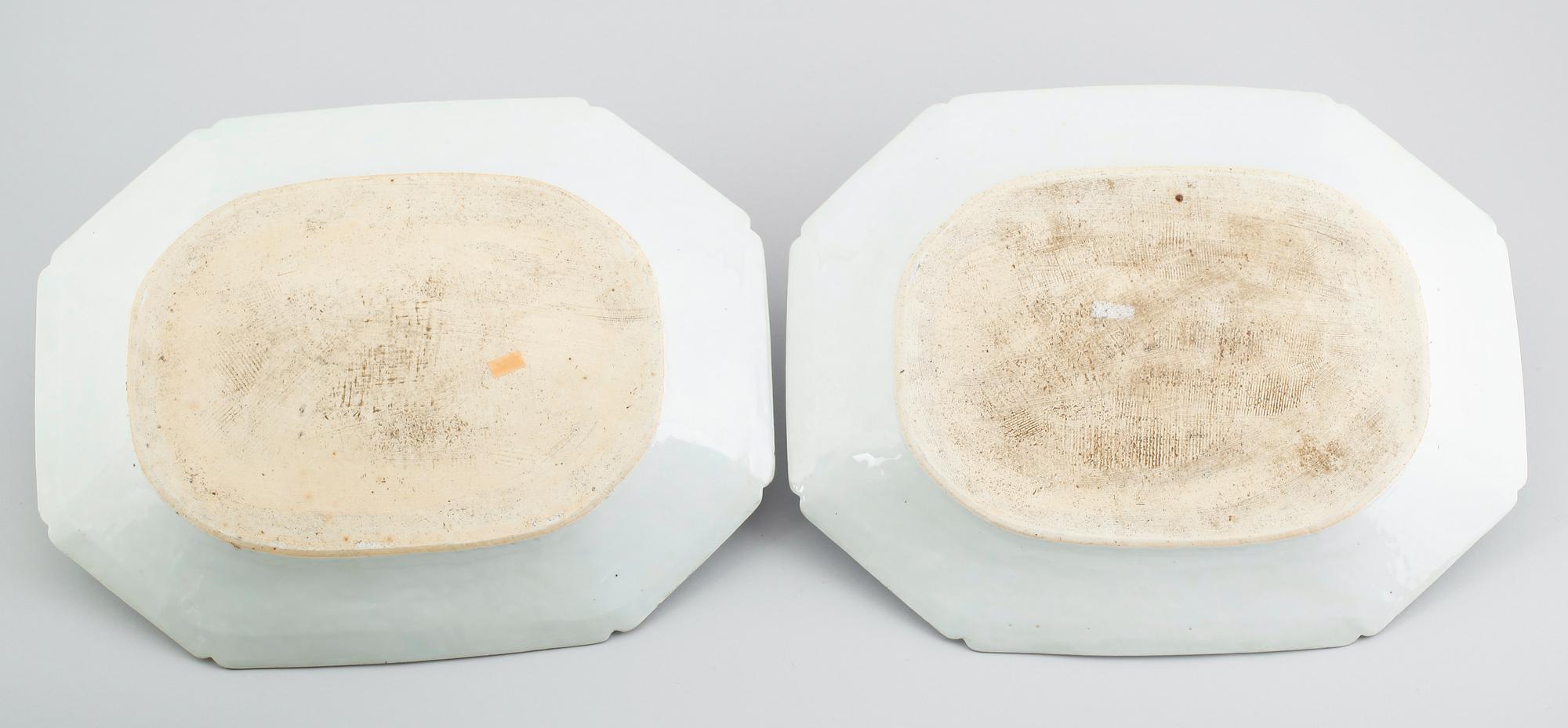 STEKFAT, 1 par, porslin, Kina, Qianlong 1736-1795.