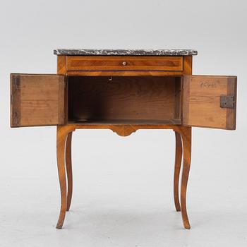 A Rococo bedside cabinet, 18th century.