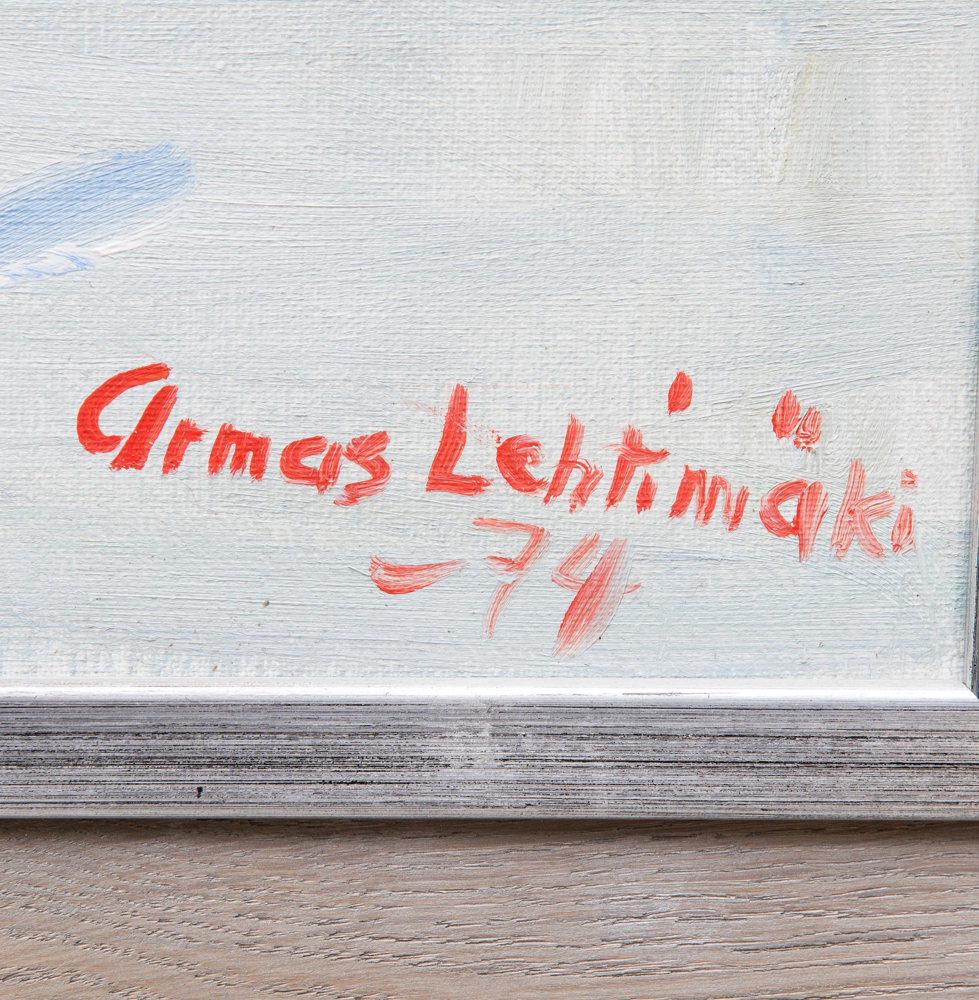 ARMAS LEHTIMÄKI, olja på duk, signerad och daterad -74.