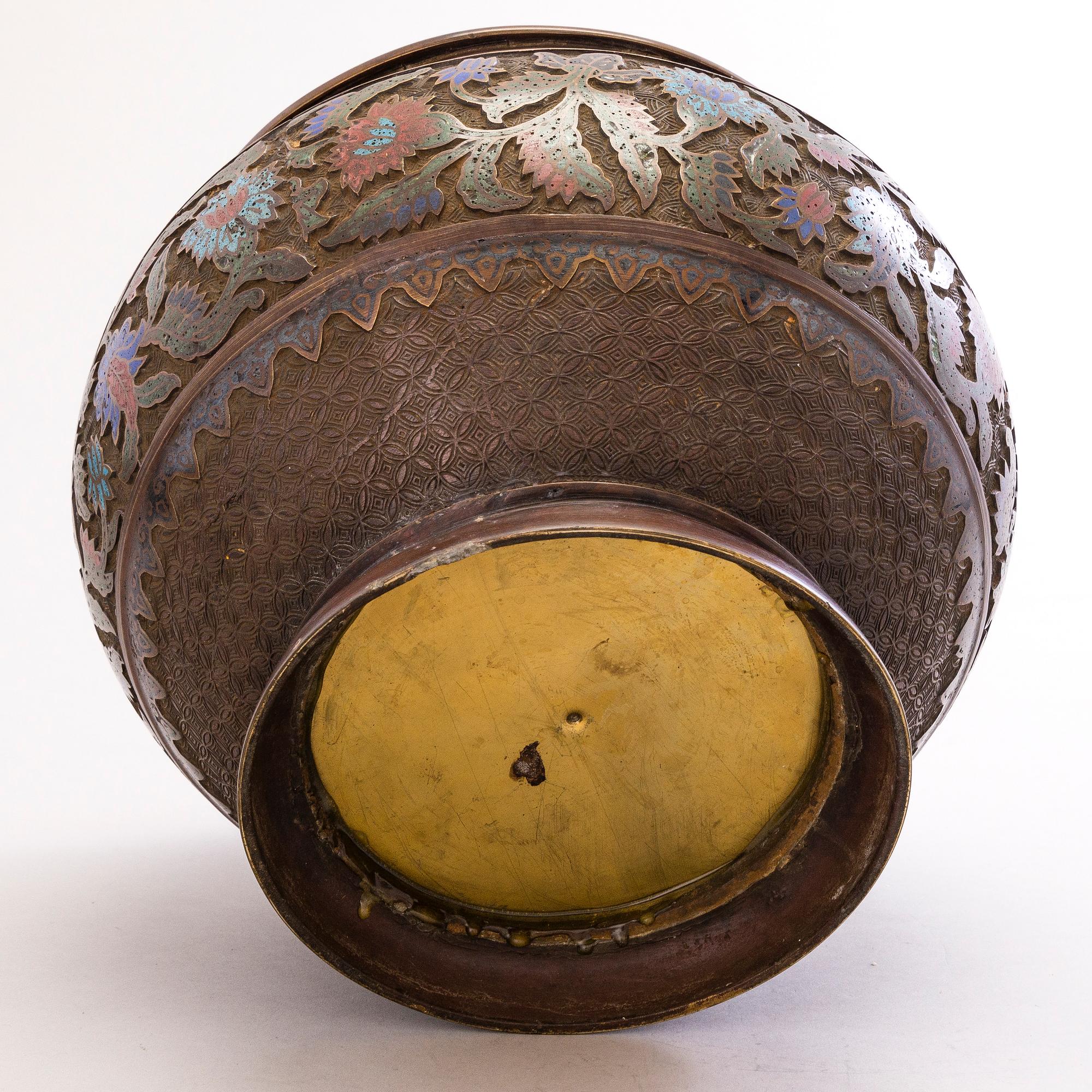 RUUKKU, champlevé, 1800-luku.