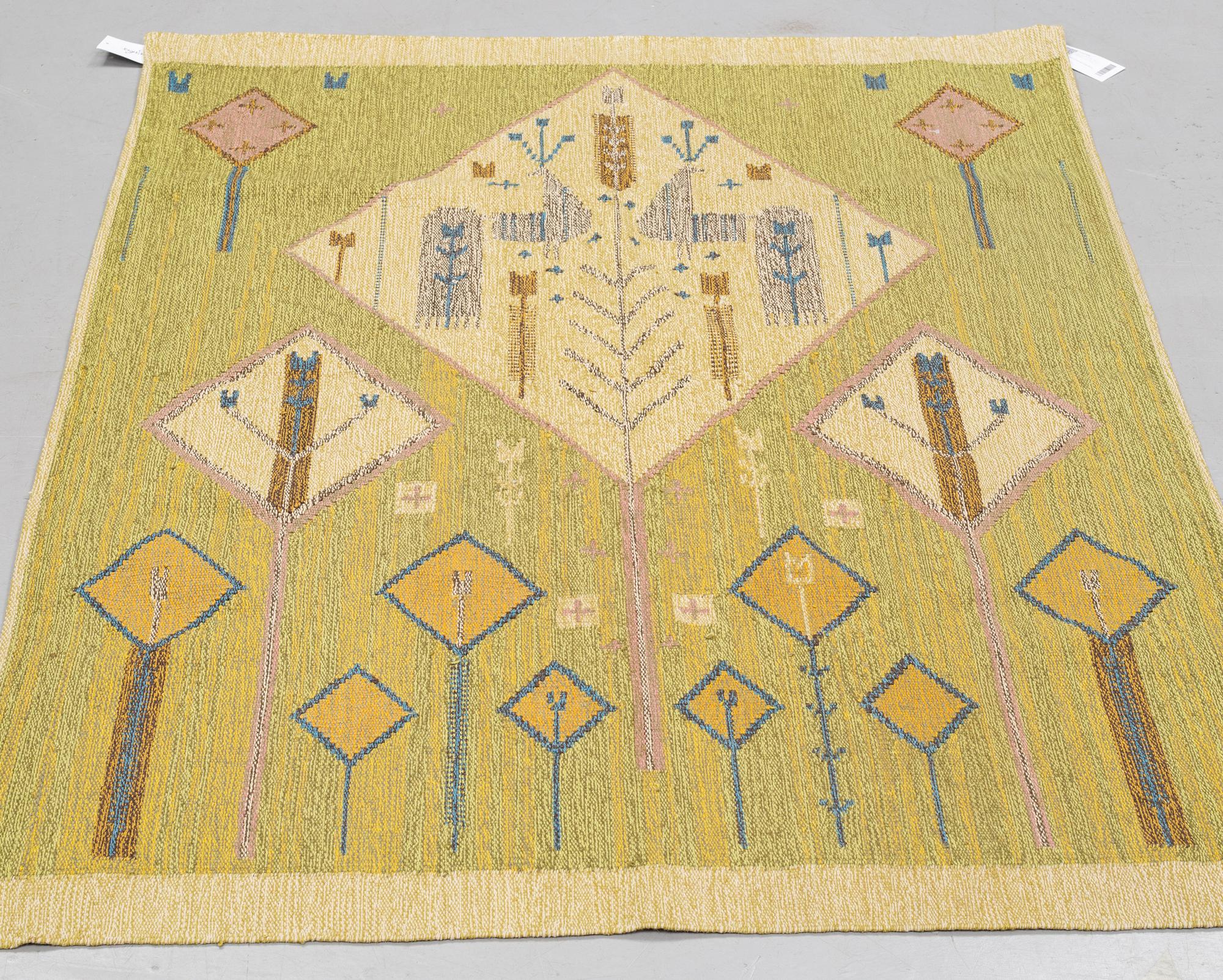MATTO, A RUG/A TAPESTRY, flat weave, ca 156,5-159 x 117-119 cm, Poland second half of the 20th century.