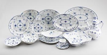 MATSERVIS, 54 delar,  porslin, Royal Copenhagen.