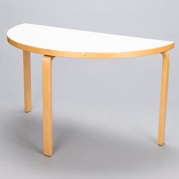 ALVAR AALTO 1990s Half Circle Table 95 by Artek.