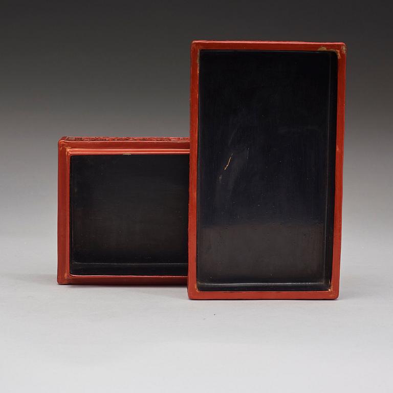 ASK med LOCK, lack. Qingdynastin troligen 1800-tal.