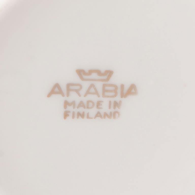 A 22(+1)-piece porcelain coffee set,  "Ruusu" (Rose), Anneli Qveflander & Ulla Procopé. In produktion 1957-1969.