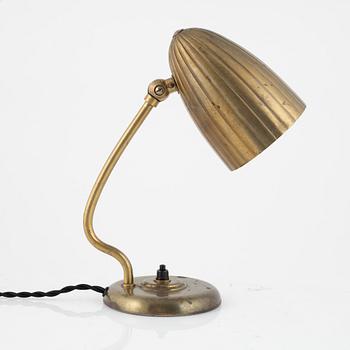 Harald Notini, skrivbordslampa/vägglampa, modell "15470", Arvid Böhlmarks Lampfabrik, 1940-tal.