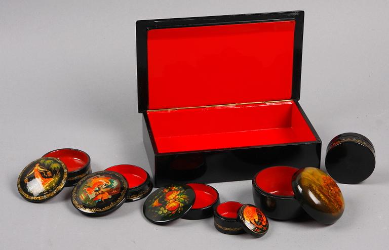 LACKASKAR, 7 st, Ryssland, 1900-tal.