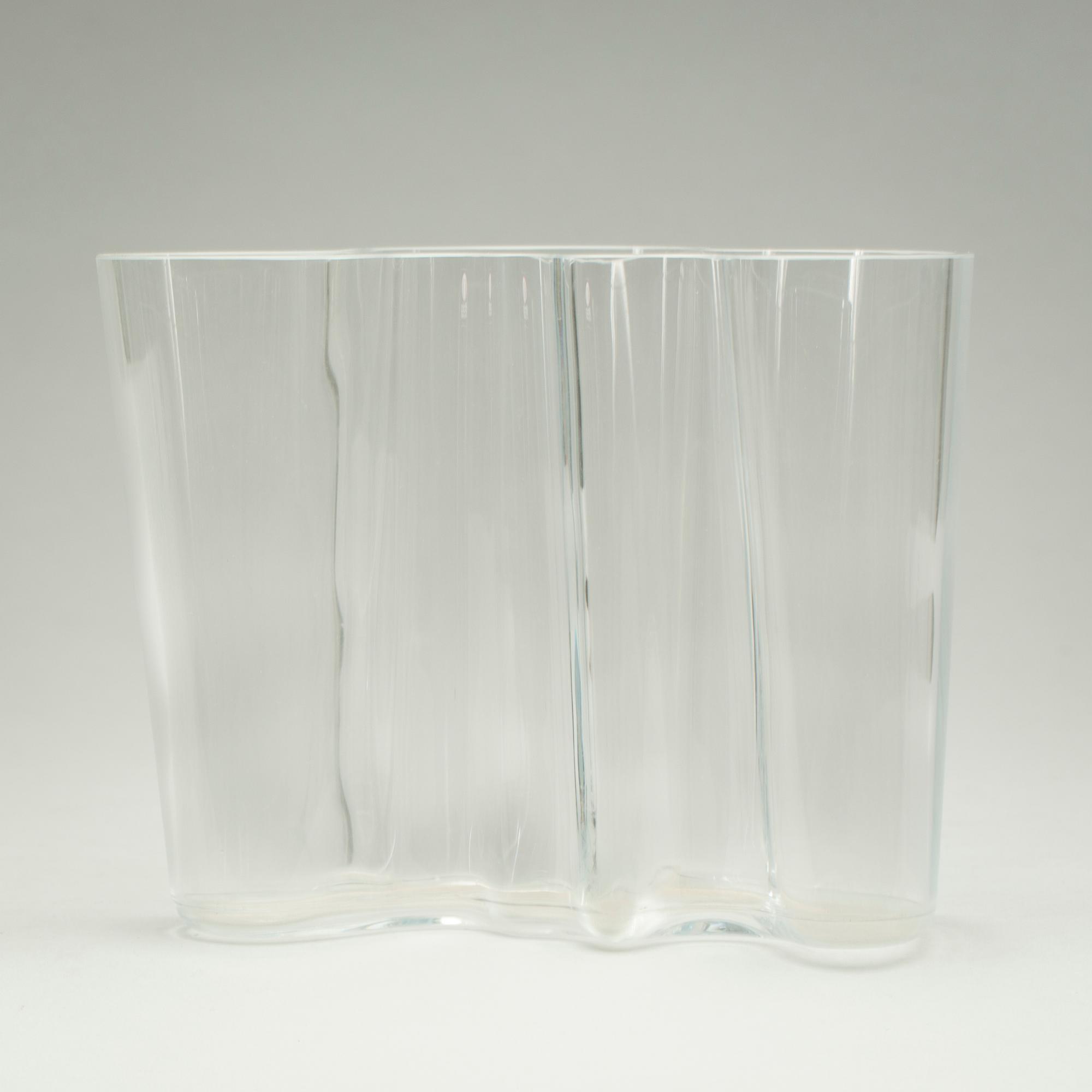VAS, glas, Alvar Aalto, Iittala, Finland. 1900-tal.