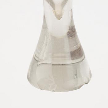Schatull med pluntor och glas, 1800-tal.
