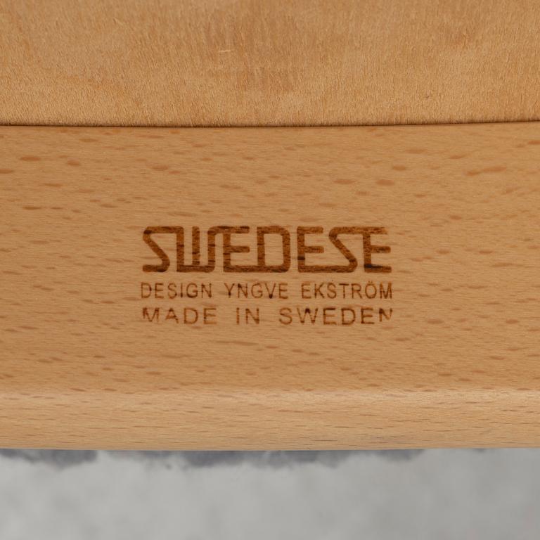 Yngve Ekström, armchair with footstool, Lamino, Swedese.