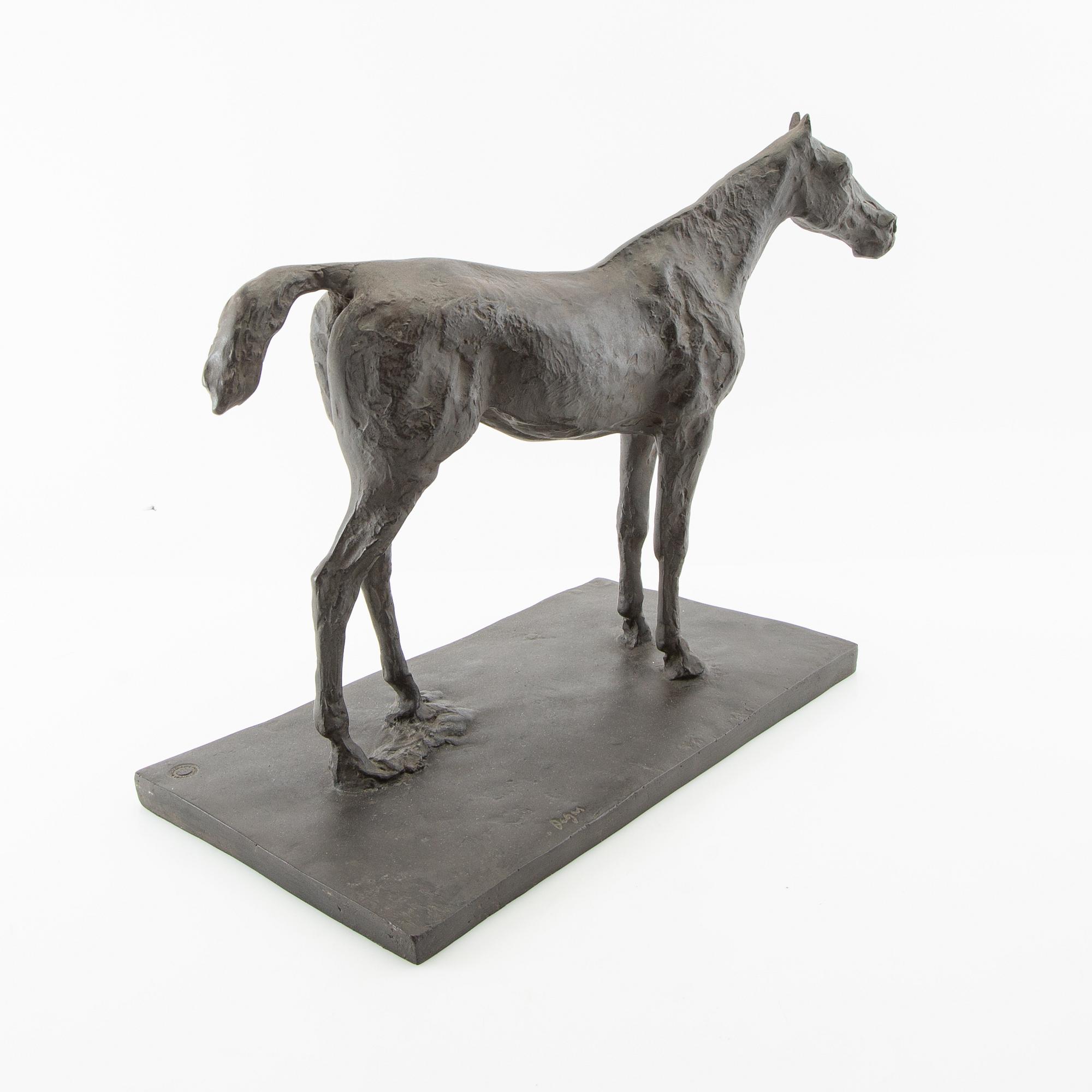 Edgar Degas, after, sculpture, "Horse".