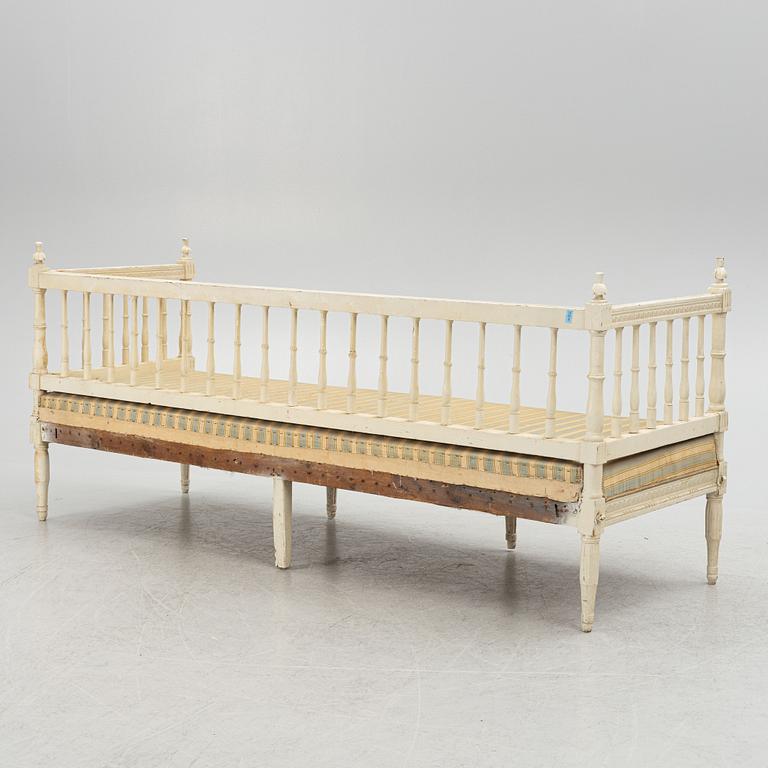 Soffa, omkring år 1800, Sengustaviansk.