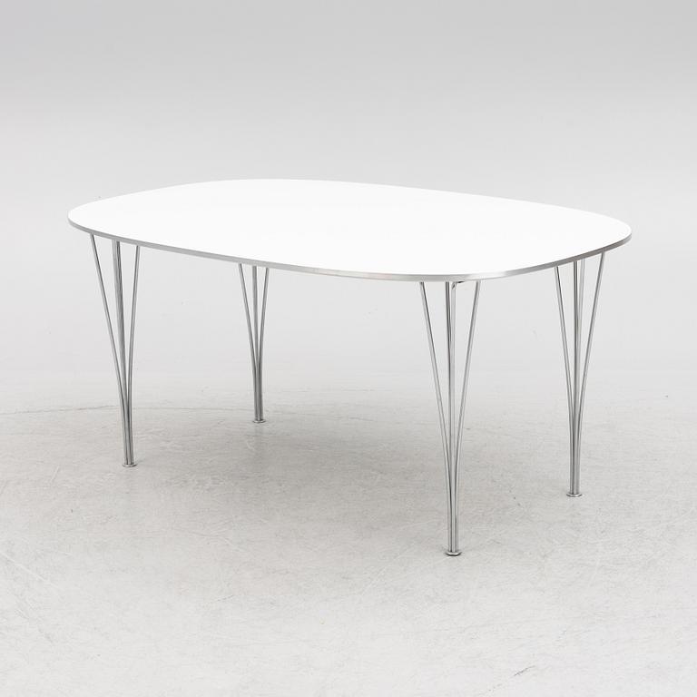 Bruno Mathsson & Piet Hein, a "Superellips" dining table, Fritz Hansen, Denmark.