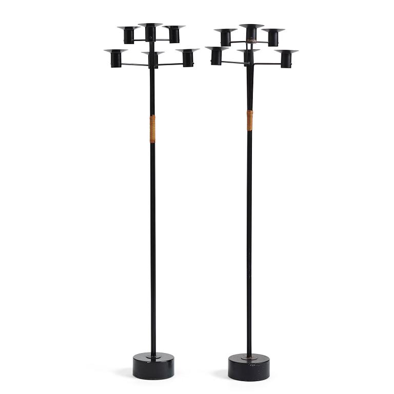 Hans-Agne Jakobsson, a pair of floor candelabra, model "L5", Hans Agne Jakobsson AB, Markaryd, 1950-60s.