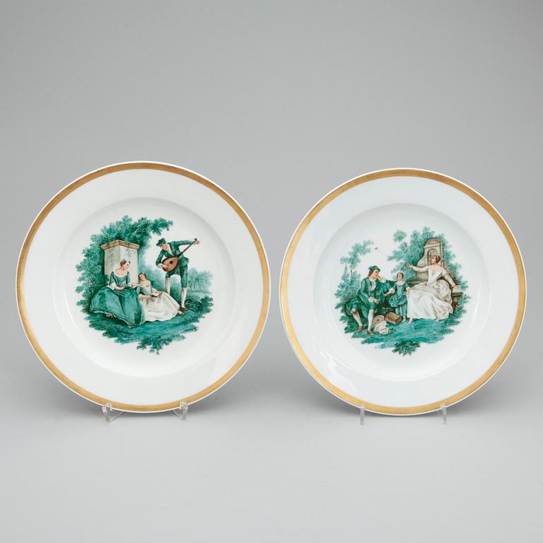 TALLRIKAR, ett par, Meissen, 1900-tal.