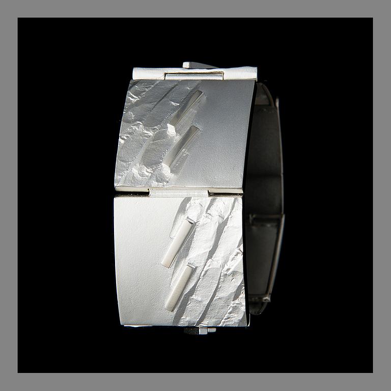 CHRISTOPH BURGER, BRACELET. Wrist Watchers, sterling silver, Lapponia 1994.