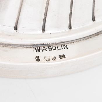 W.A. Bolin, skål på fot, silver, Stockholm 1928.
