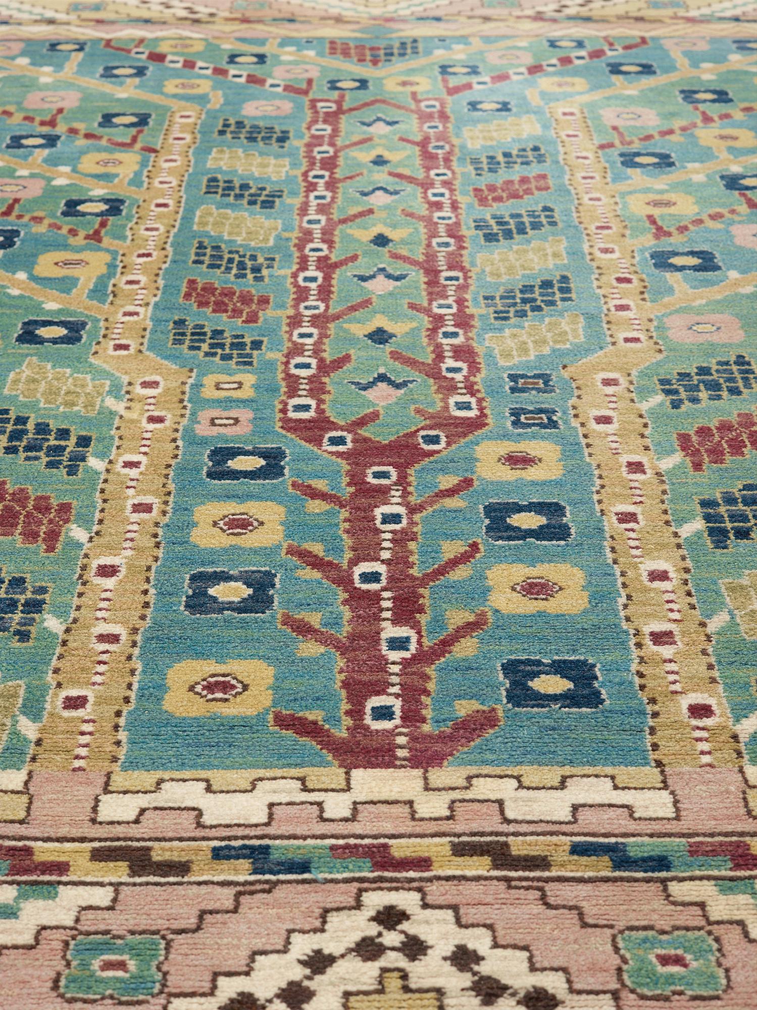 Märta Måås-Fjetterström, MATTA. "Almarna". Flossa. 308 x 203,5 cm. Signerad AB MMF.