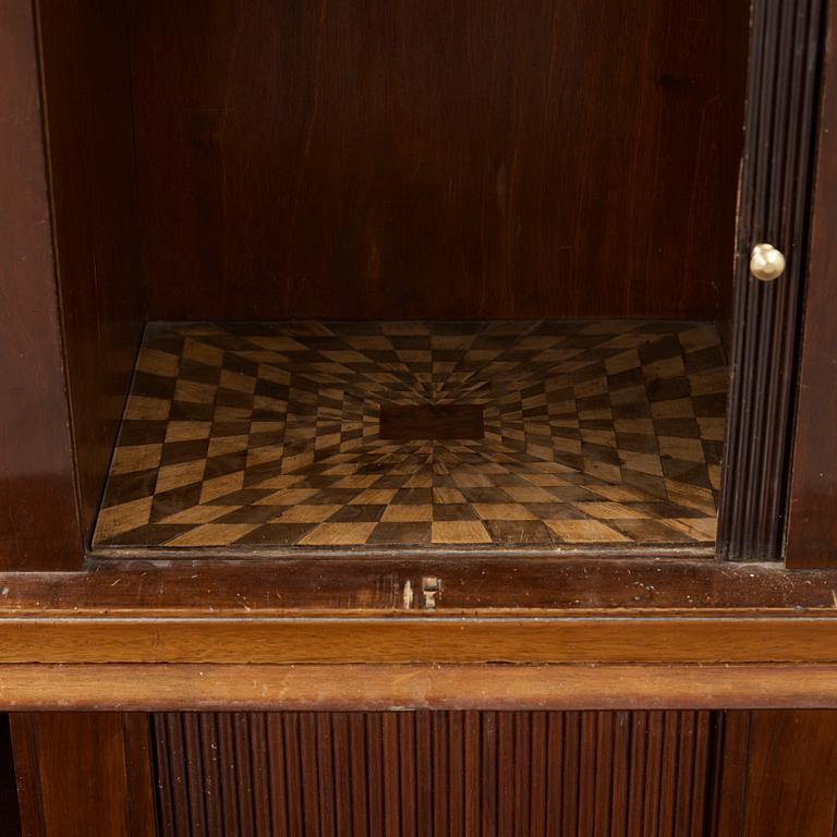 A late Gustavian late18th century writing cabinet attributed C D Fick.