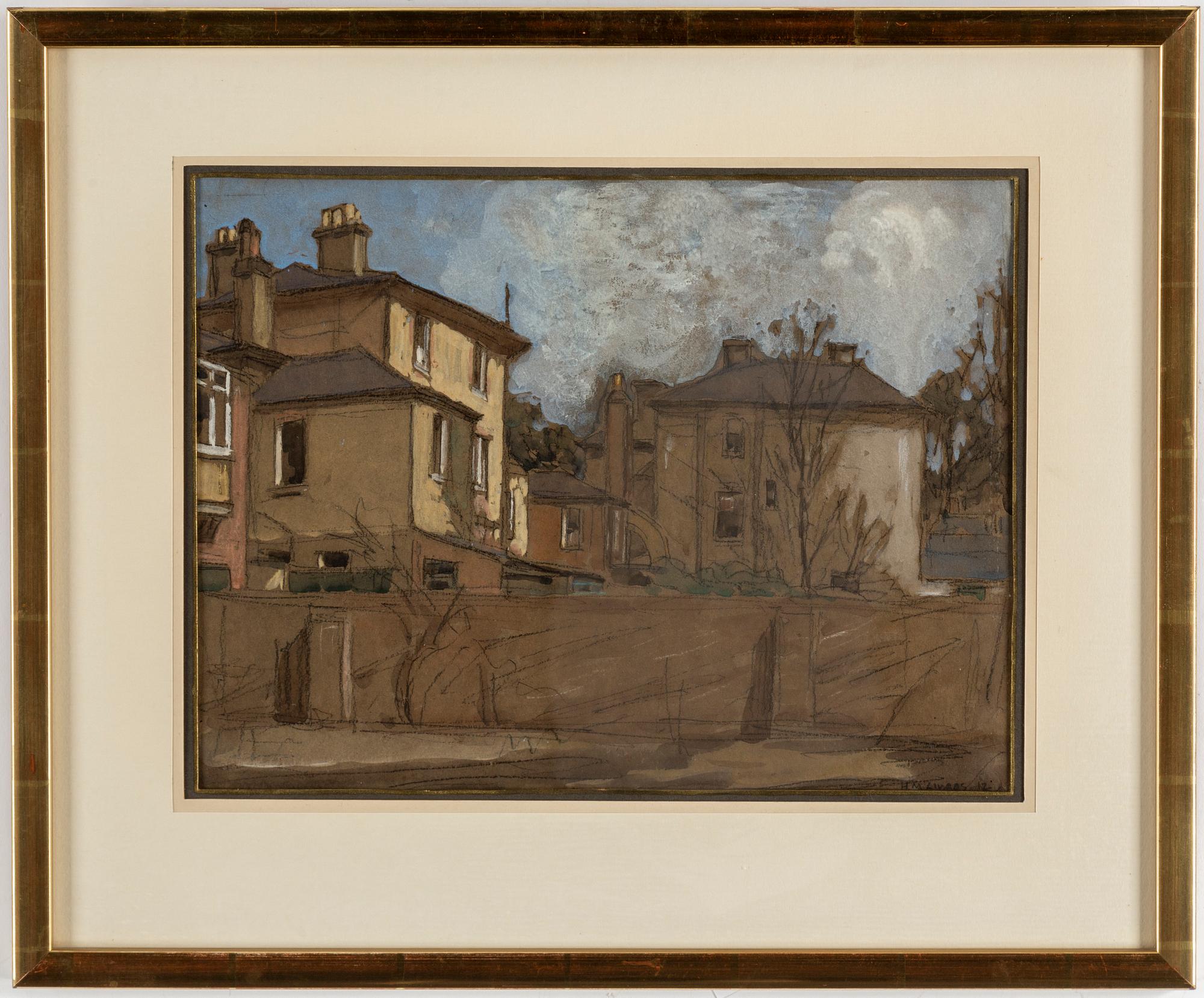 HORACE MANN LIVENS, watercolour, signed.