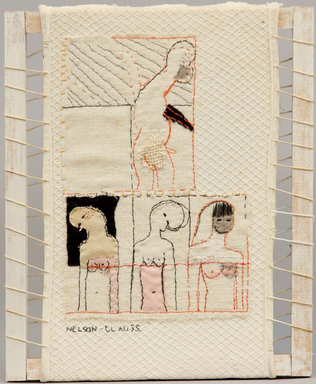 BIRGITTA NELSON-CLAUSS, textil, sign.